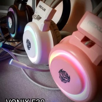 Trend-Rexus Headset Gaming Vonix F30 dengan LED RGB dan free splitter