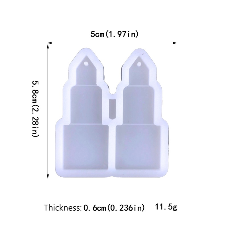 Cetakan Resin Epoksi Bahan Silikon Untuk Membuat Perhiasan Anting Cr