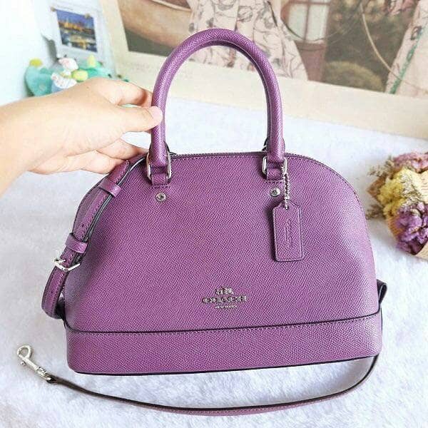 Coach Mini Sierra Mauve . Tas Coach Original