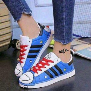 Sepatu Kets Perempuan Soft Lentur Sepatu Kets Wanita Sepatu Kets  BK774  Kets Doraemon Sp57