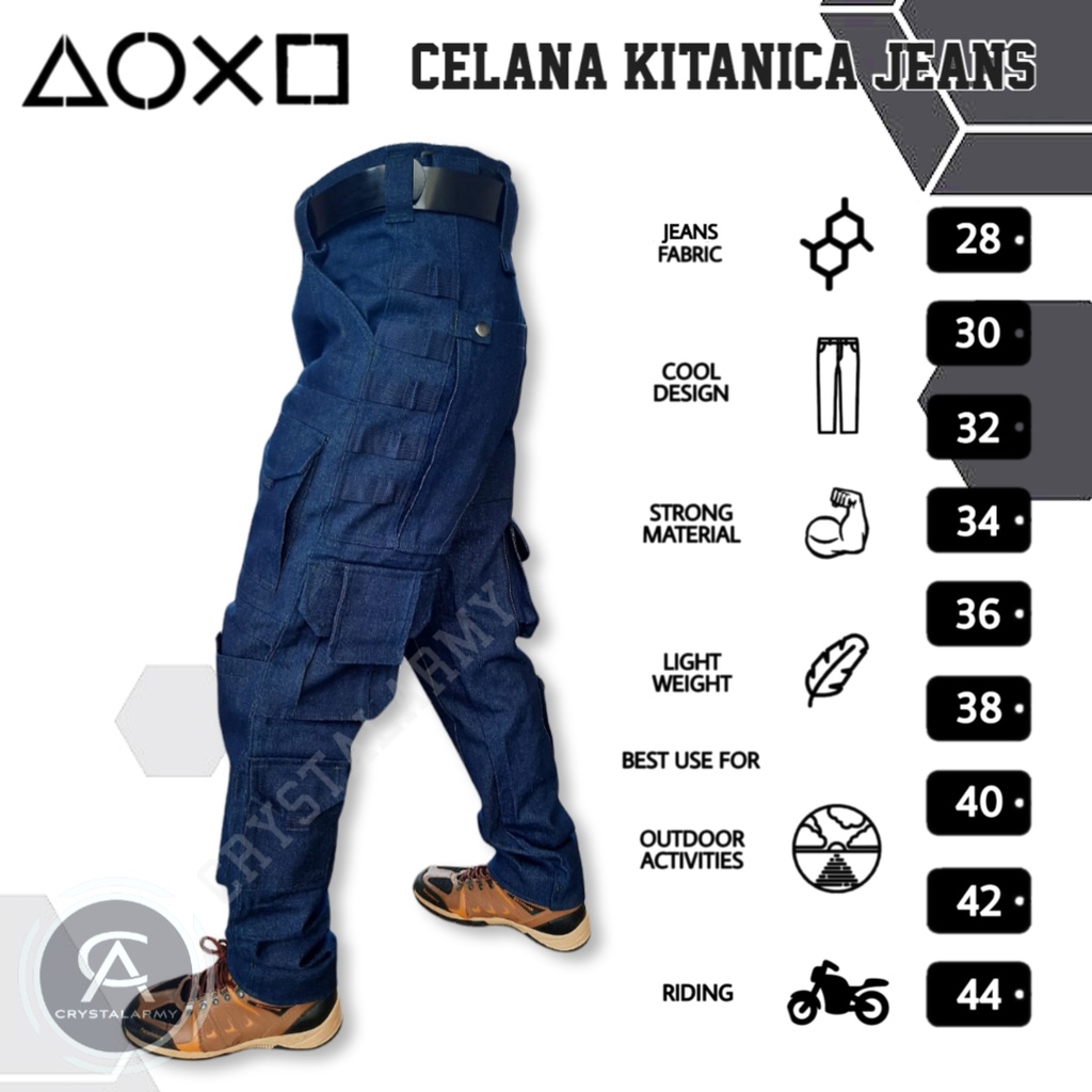 celana KTNC panjang bahan  jeans / celana KTNC bahan jeans