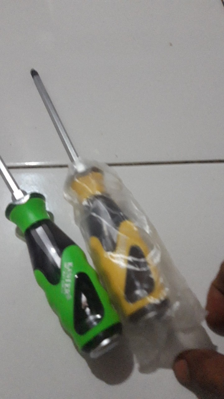 Obeng Ketok Tembus 6x150 Mm 6 Inch Magnet Plus/minus Termurah Berkualitas Harga Satuan