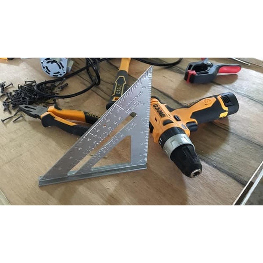 

Penggaris Siku Speed Square Woodworking 7" Penggaris Sudut Geser Murah
