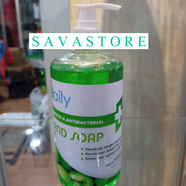 SABUN CUCI TANGAN CAIR DAILY HAND SOAP 500ML PUMP ANTI VIRUS  - ECER &amp; GROSIR [TERLARIS]