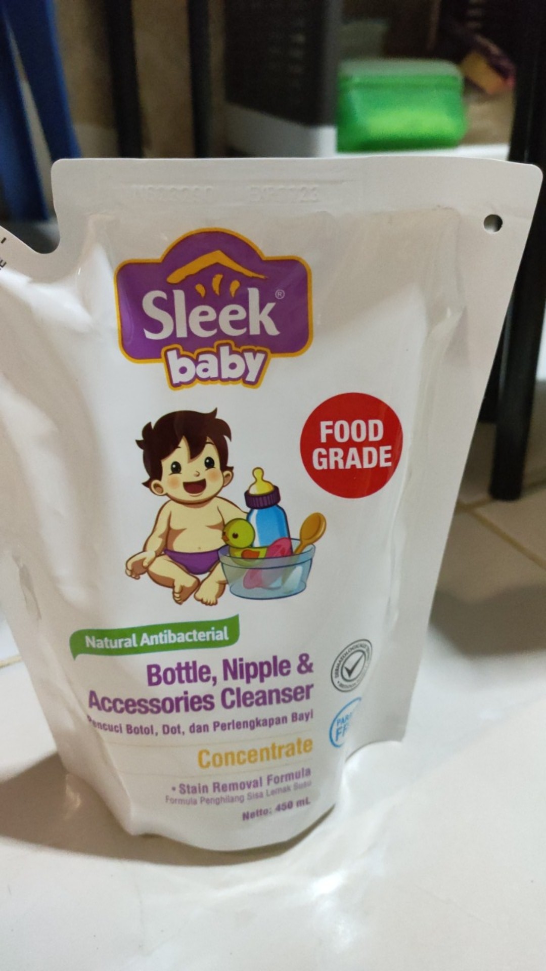 Sleek Cairan Pencuci Botol Refill 450 Ml