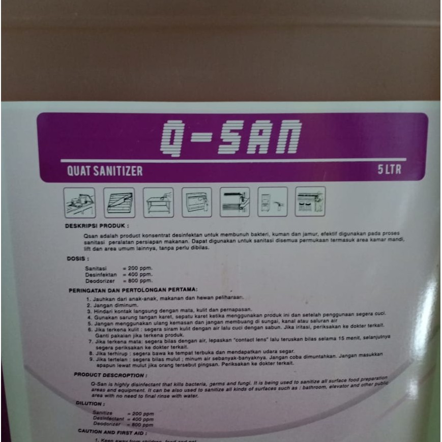 Q-SAN Disinfectant 5Liter