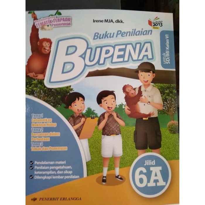 BUPENA 6A K13 Revisi (Buku Penilaian untuk Kelas 6 Tema 1, 2, dan 3) - Original Erlangga
