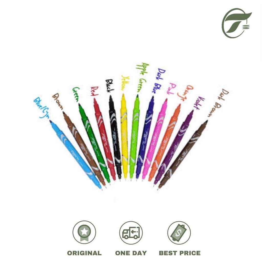 

SPIDOL TWILLO DUAL TIP MARKER MIX COLORS STANDARD