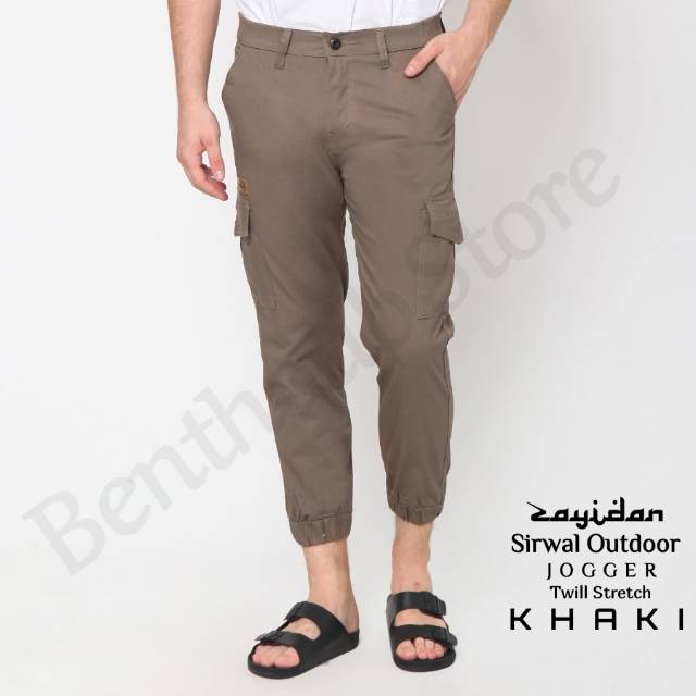 Celana Sirwal Zayidan Jogger Khaki