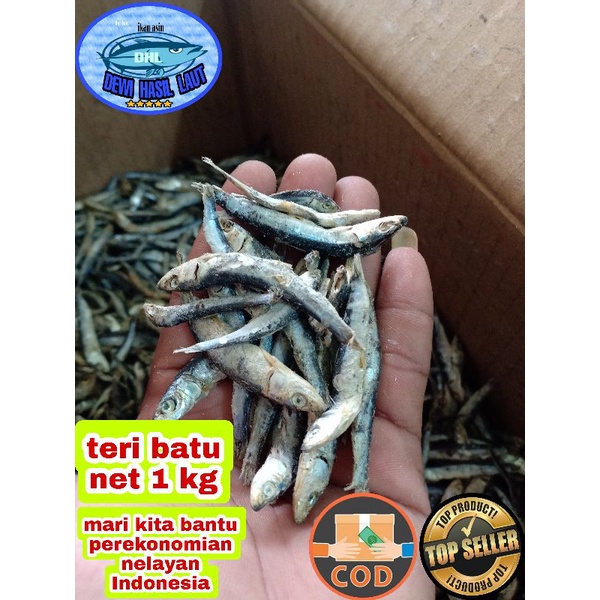 

Ikan asin teri batu/teri hitam 1 kg