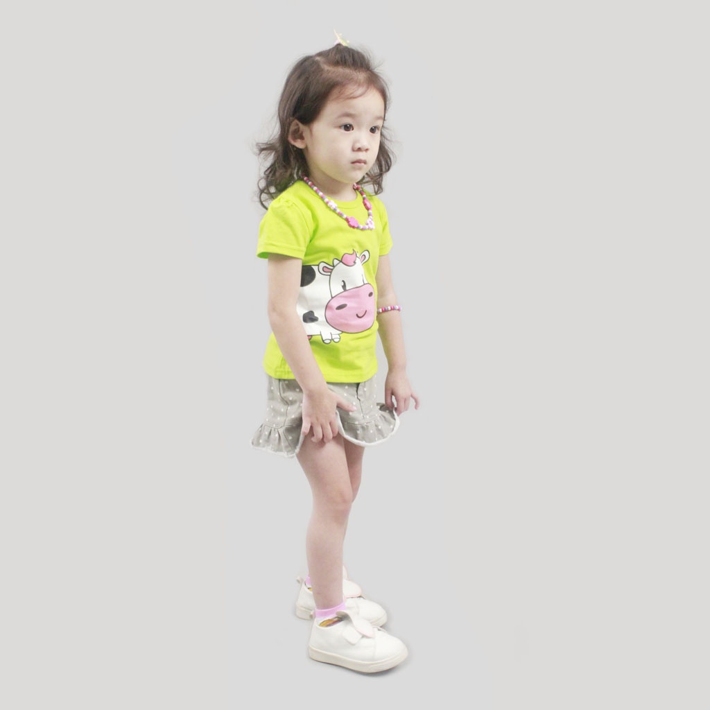 Kibi Kaos Anak Perempuan Printing Cow 10601512 4C2