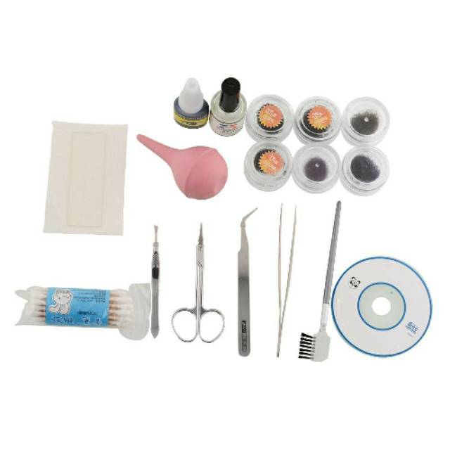 EYELASH EXTENSION KIT / PAKET BELAJAR TANAM BULU MATA / TRAINING EYELASH EXTENSIONS