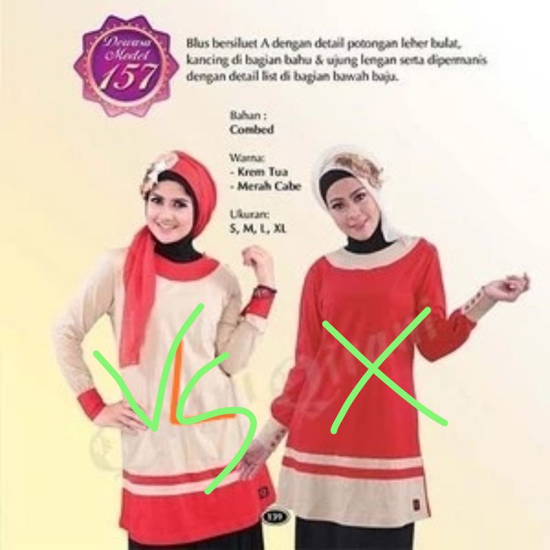 Qirani,tunik q157 krem promo