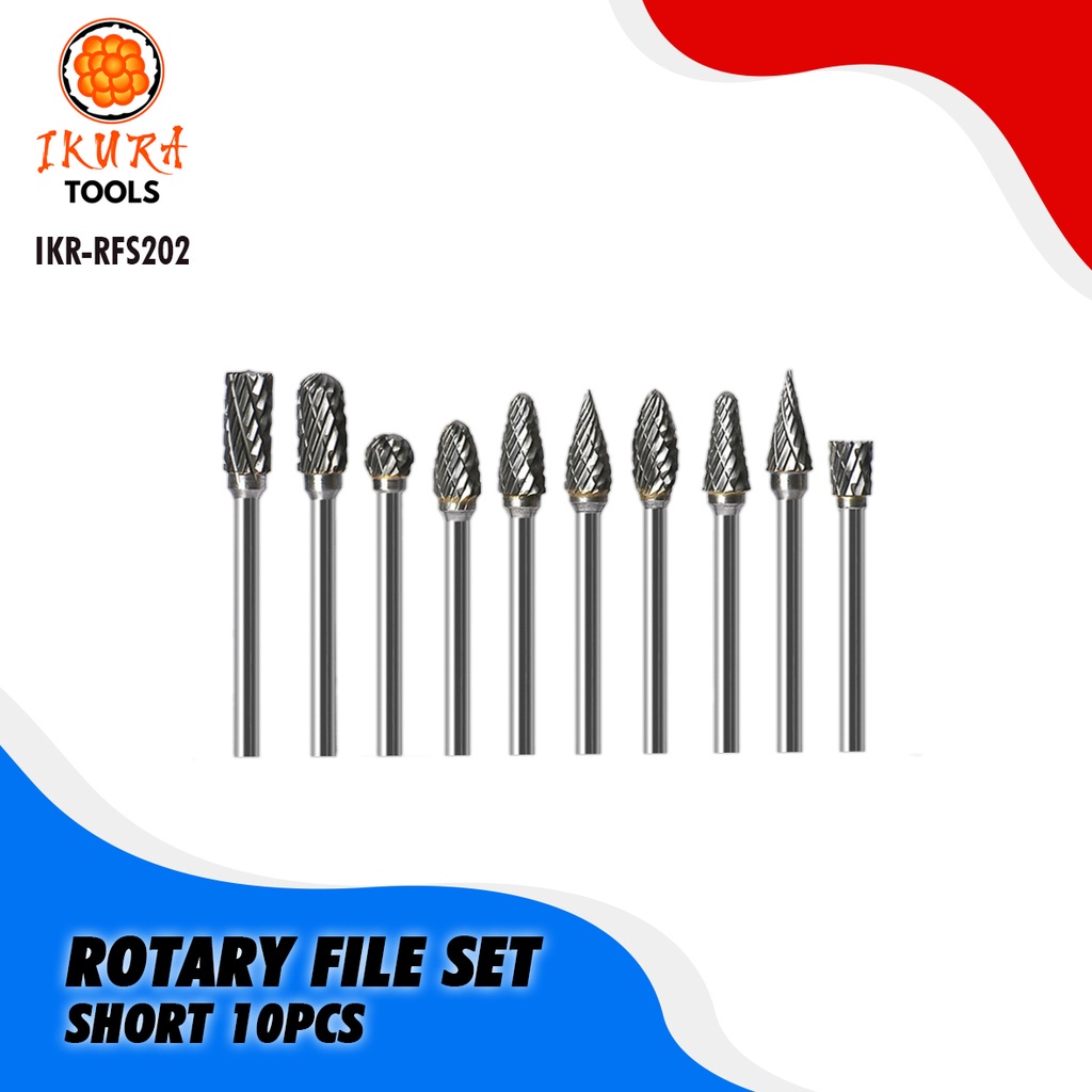 MATA BOR CUNER METAL PORTING BAJA KIKIR UKIR TUNER MINI GRINDER ROTARY TUNGSTEN CARBIDE SET 10 PCS