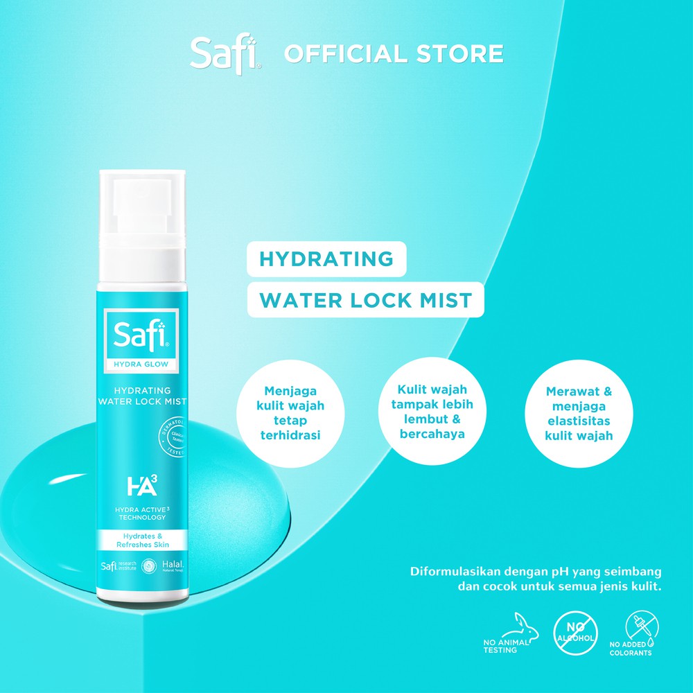 Safi Hydra Glow Hydrating Water Lock Mist 75ml - Perawatan Wajah