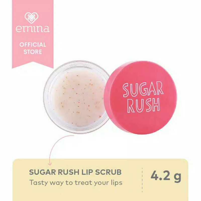 ❤️ PROMO ❤️ Emina Sugar Rush Lipscrub | Scrub Bibir