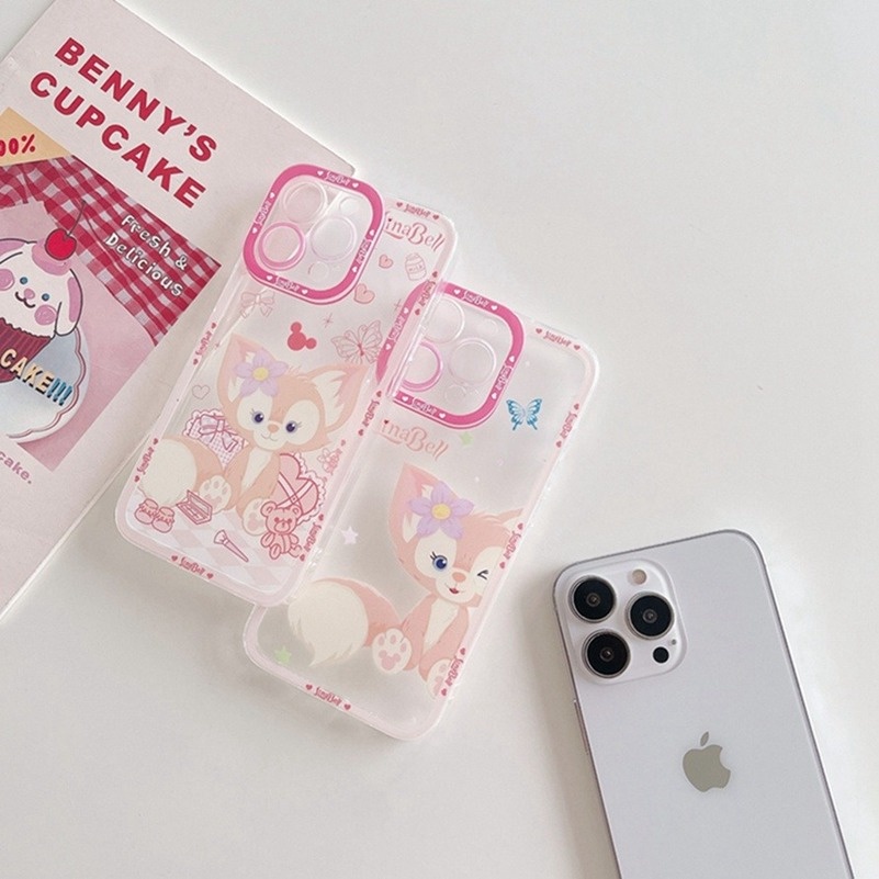 Casing Tpu Soft Case iPhone 14 13 12 11 Pro Max X Xr Xs Se 2020 Max iPhone 7 8 7 6 6s Plus + Shockproof Motif Rubah Lucu Girly Style Cute Fox Translucent TPU Phone Case Shockproof Waterproof Soft Case