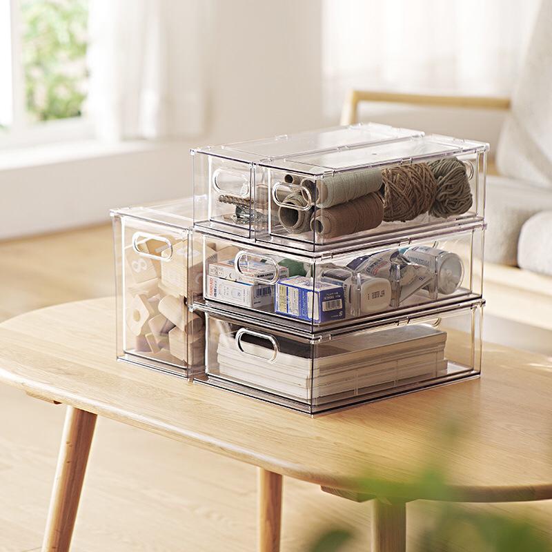 Basic Clear Drawer Storage Organiser