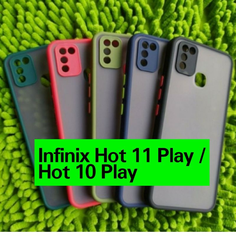 Case Infinix Hot 11 Play / Hot 10 Play Dove Matte Transparan Handphone Hp