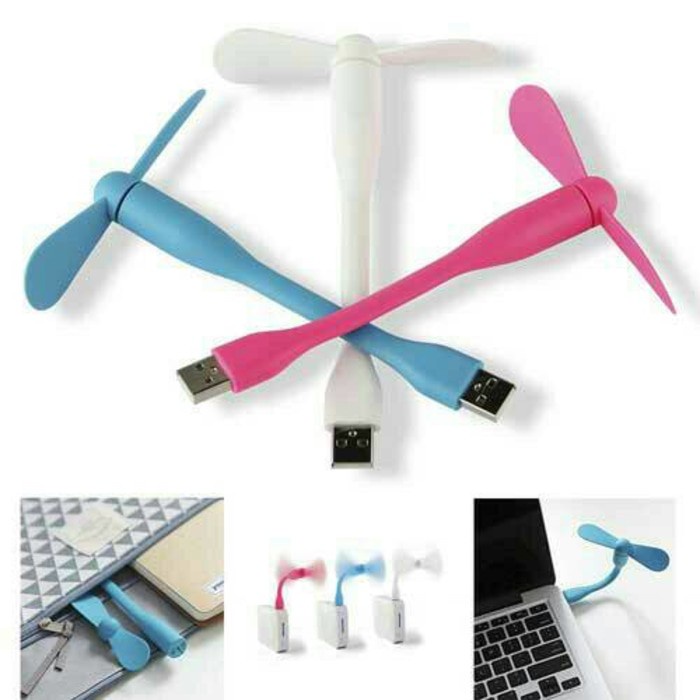 Kipas Usb Flexibel / Kipas Xiaomi / Kipas Usb Mini 2 Baling / Kipas Powerbank / Kipas Laptop