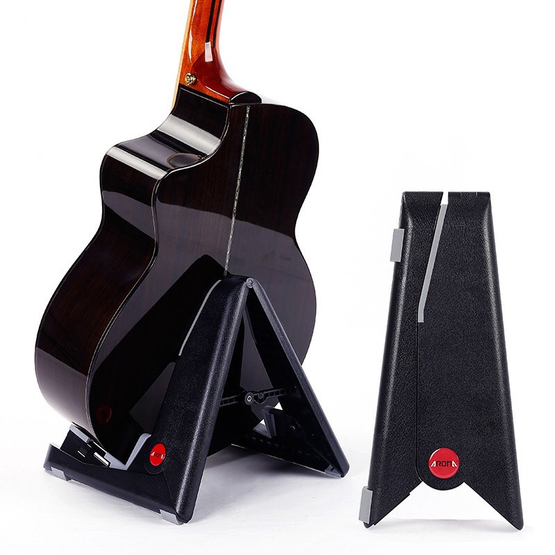 AROMA Foldable small ukulele gitar stand also support violin fiddle mandolin 2 sizes available