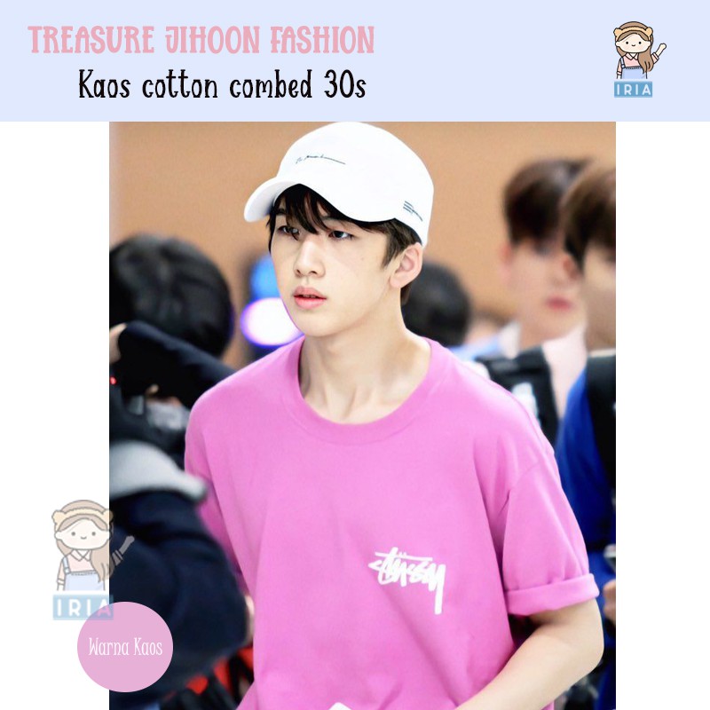 Kaos Treasure Jihoon Fashion - Kaos Stussy