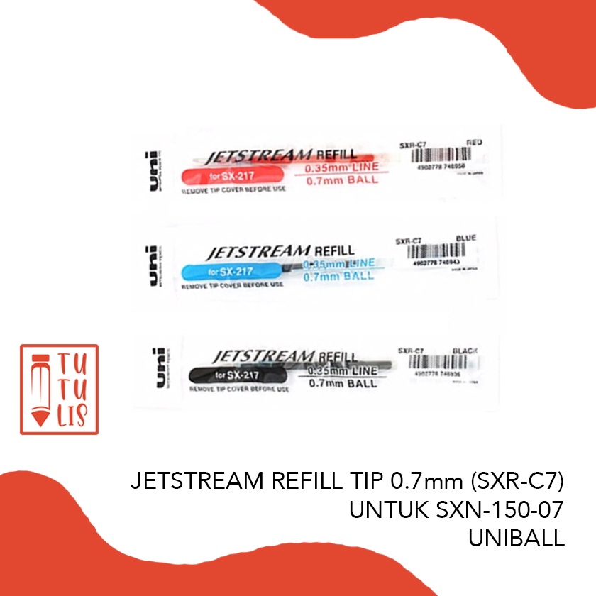 

REFILL UNI JETSTREAM PEN TIP SXR-C7 untuk SXN-150-07