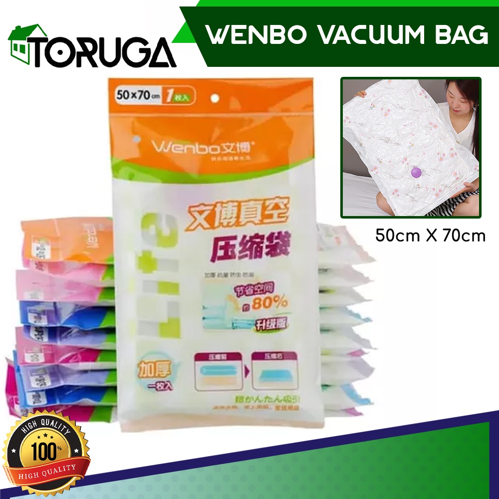 Vacum Bag Wenbo Refill Vakum Plastik Penghemat Tempat Storage Koper