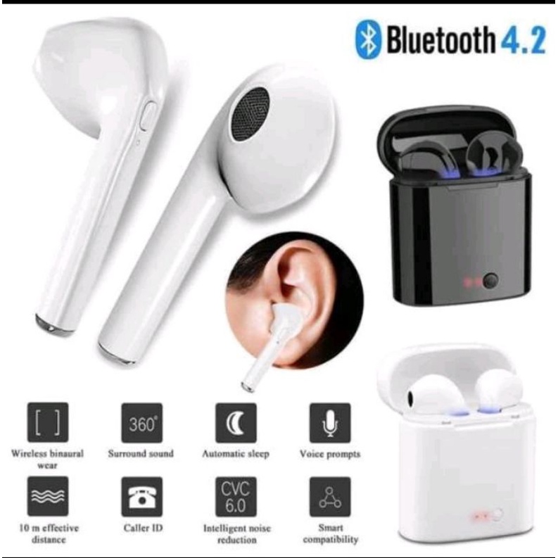 Handsfree Headset Earpone Bluetooth Wireless Inpods 17s