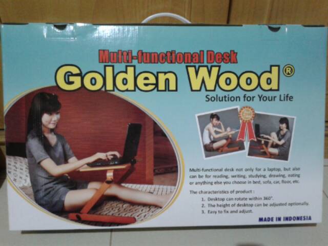 Meja Multifungsi Golden Wood