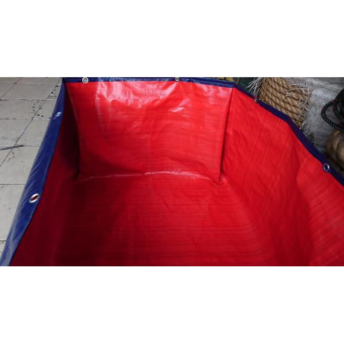 KOLAM TERPAL UKURAN 4 X 1 X 0.5 METER |TERPAL KOLAM LELE 4X1X0.5 METER