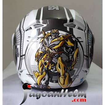 GM Helm EvoTeen Cartoon Transformers - anak