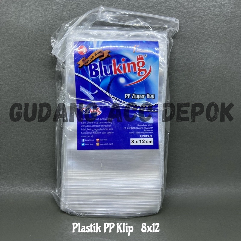 Plastik Klip PP Bening 8X12 Cm / Plastik Klip PE 8X12 CM