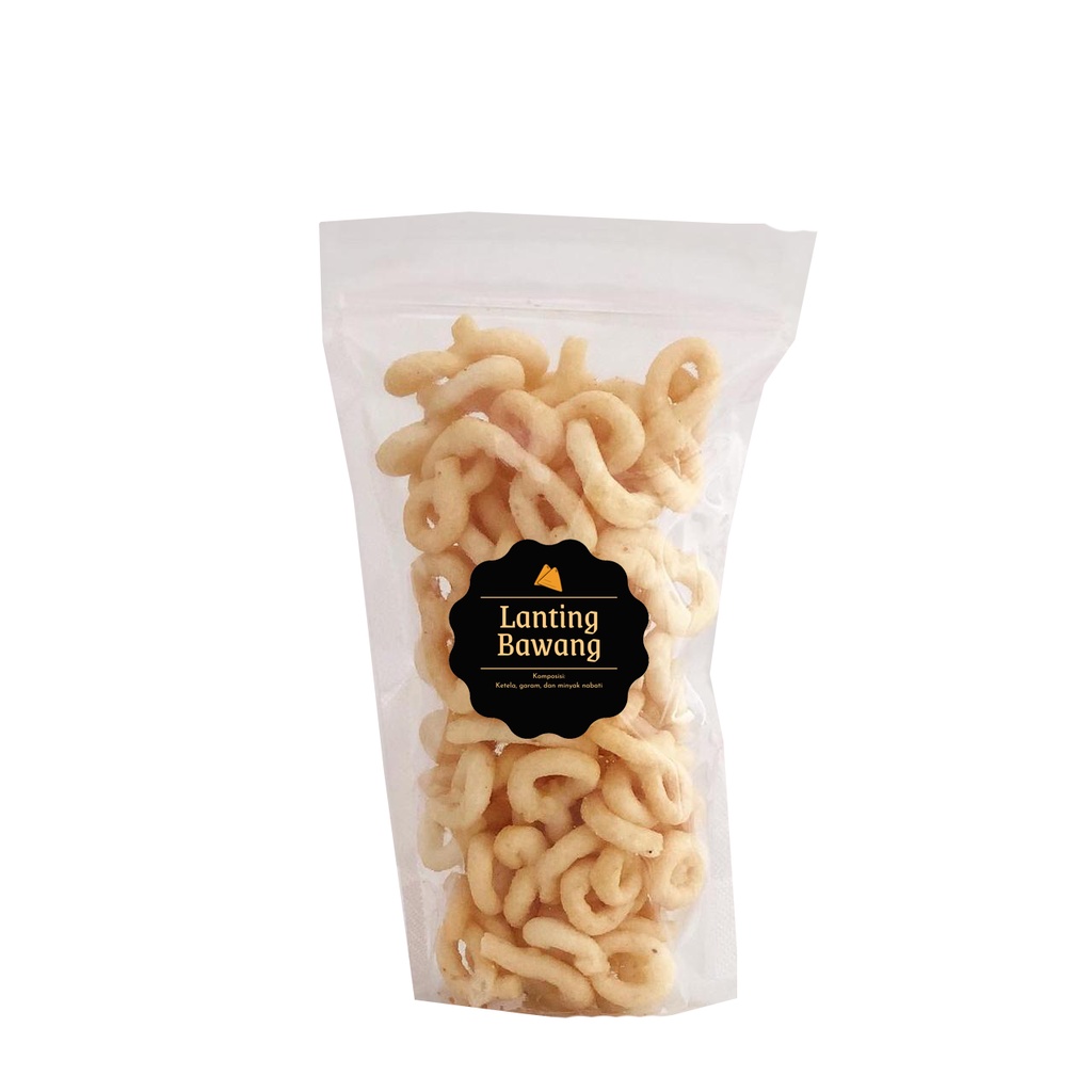 [DELISH SNACKS] Lanting Bawang (S) 80gr / Snack Cemilan / Makanan Ringan Asin Camilan Jadul