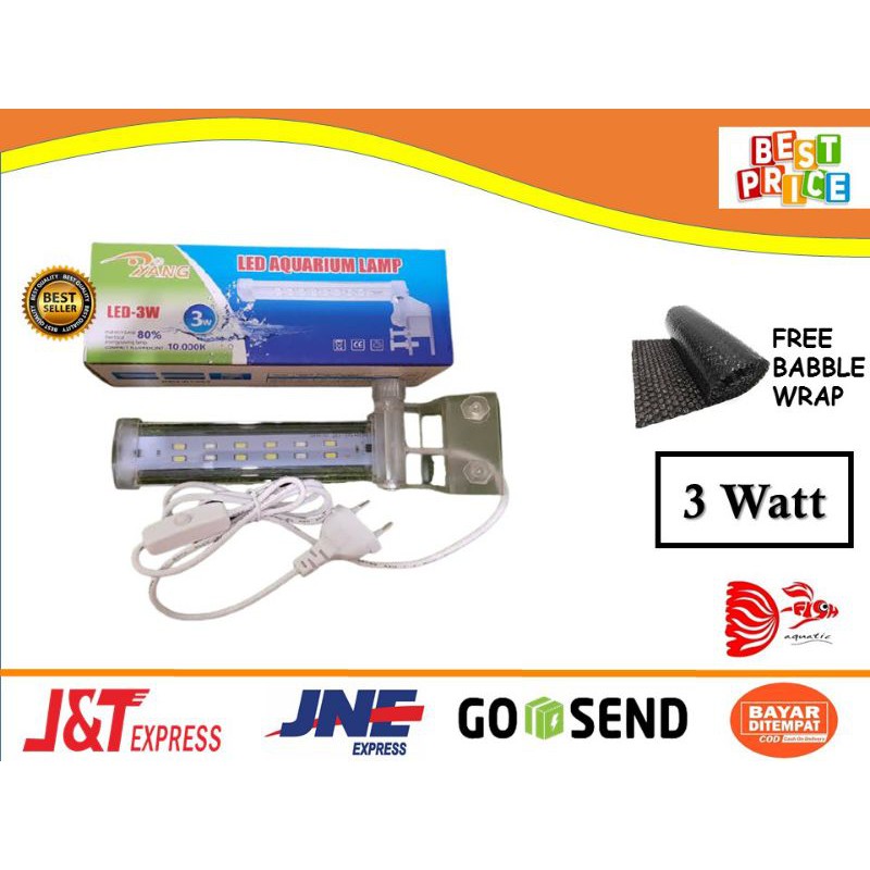 YANG YP LAMPU JEPIT LED 3W 3 WATT 3WATT aquarium aquascape