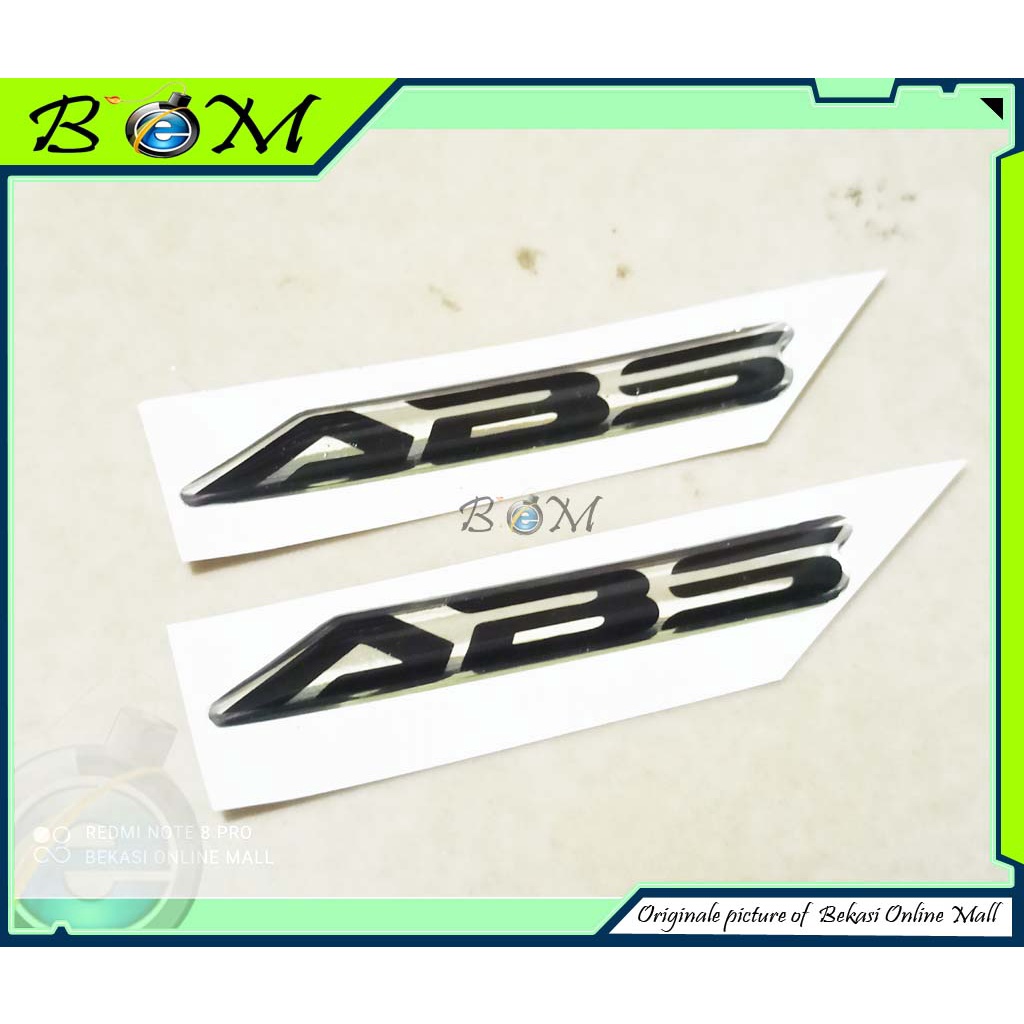 Sticker stiker Logo timbul ABS honda pcx vario adv silver