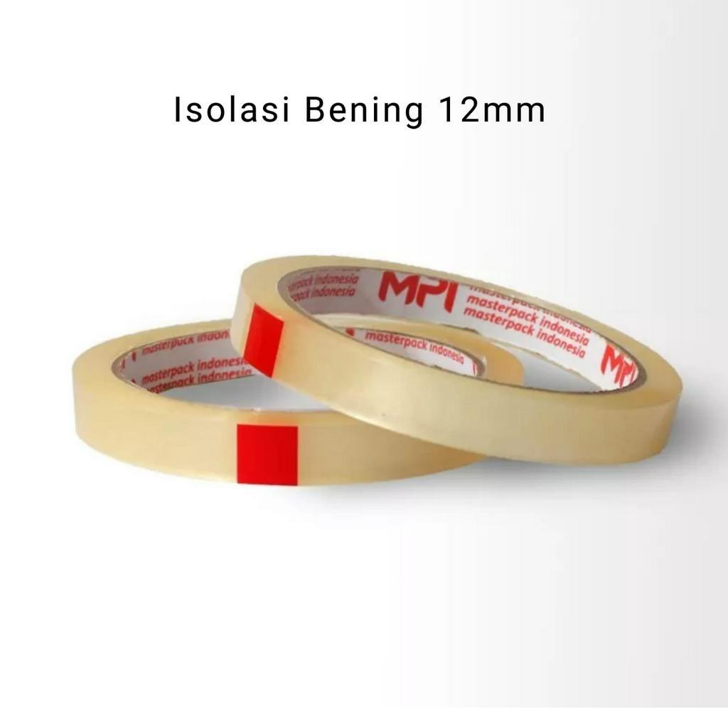 Isolasi bening / Selotip Bening 12mm - 24mm