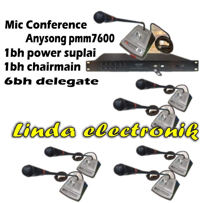 Mic Conference Chairman Delegate Anysong Pmm 7600 6delegate Pmm7600