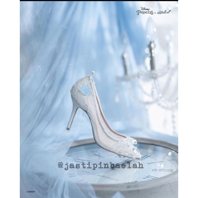 [READY] Ittaherl X Disney Princess Cinderella 90mm Pointyheels Cloud / Wedding Shoes sz 38