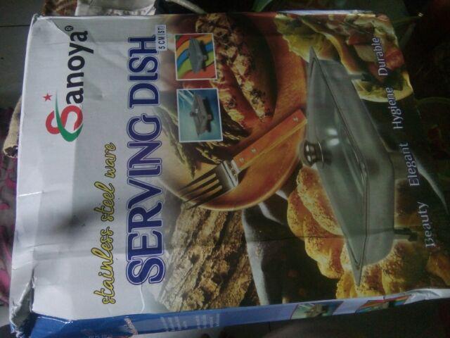 Prasmanan Fast Food Dish Kotak + Sendok Sayur Panci Prasmanan