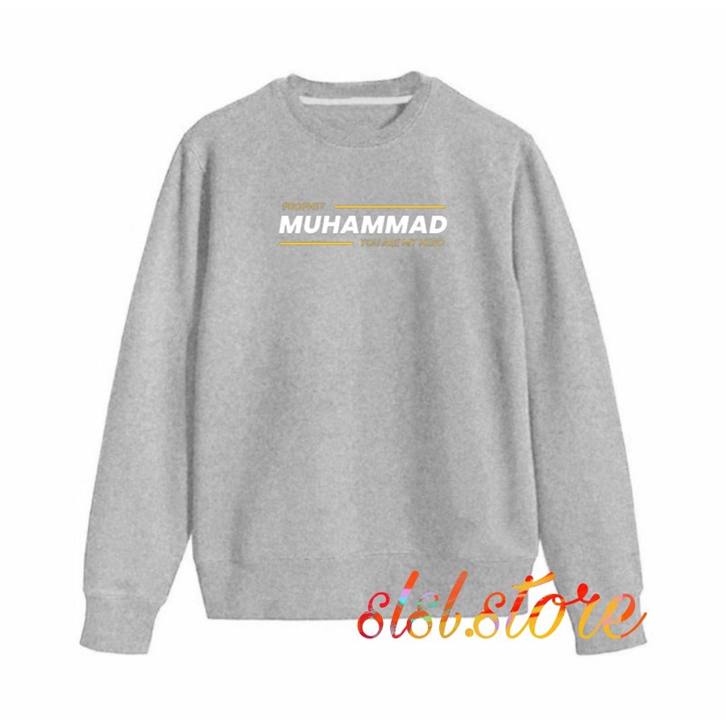 Crewneck Islami Muhammad Original High Quality Premium Distro Pria &amp; Wanita Switer Crewnek Basic Casual Bahan Katun