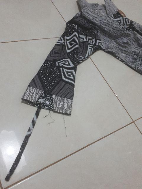 Dress Tunik Batik Zipper Seling Mono
