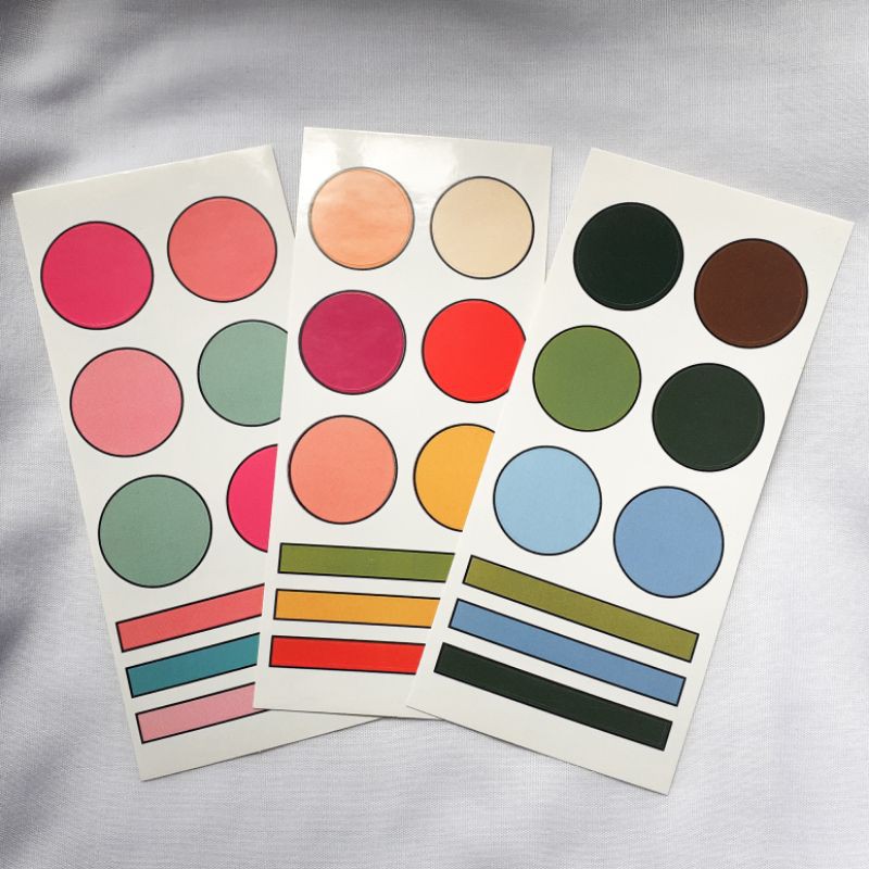 

Sticker Journal Planner Buku - Monde Couleur 2 (3 lembar)