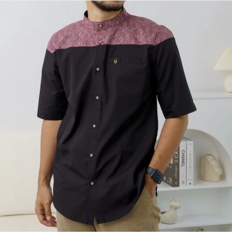 UHUD KEMKO LEAF BATIK BLACK