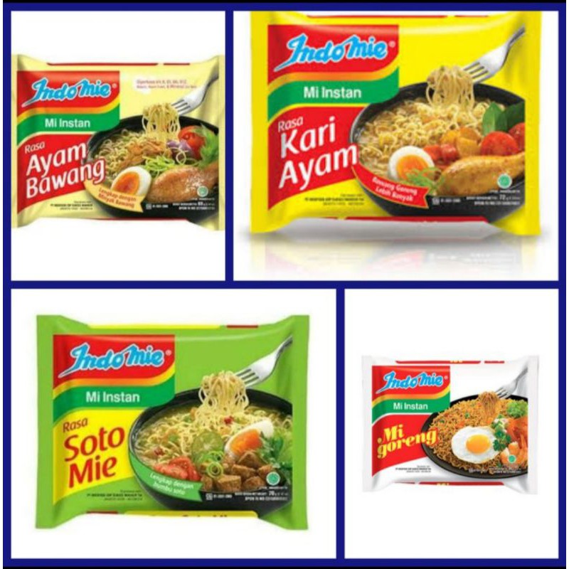 

Indomie Paket 4 Rasa Isi 12pcs