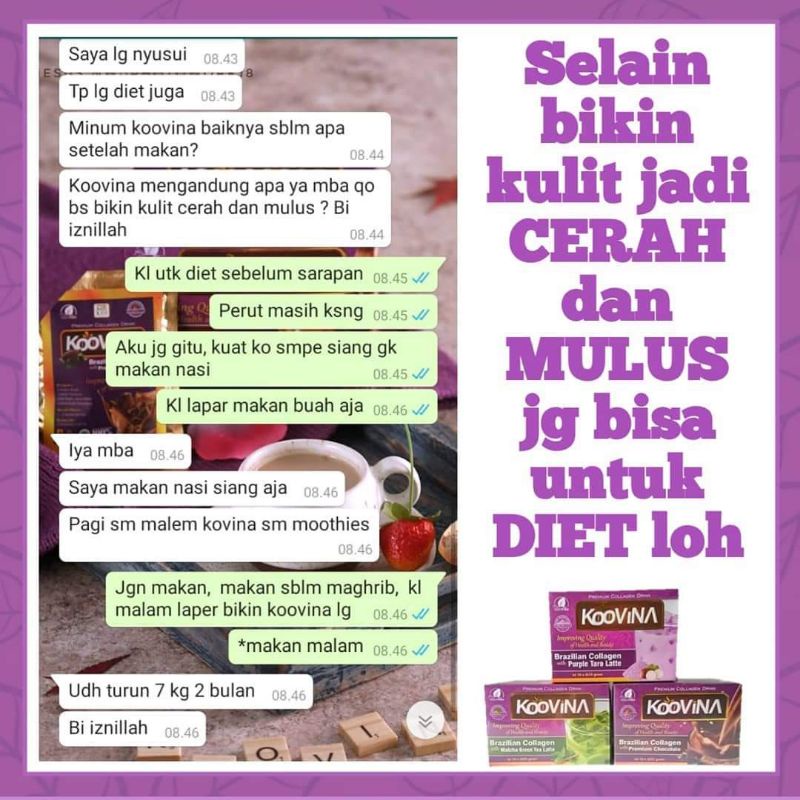 PAKET HEMAT - GLUTAVINA / KooVina Brazillian Collagen / Minuman Kolagen Premium / Halal Premium Collagen BPOM