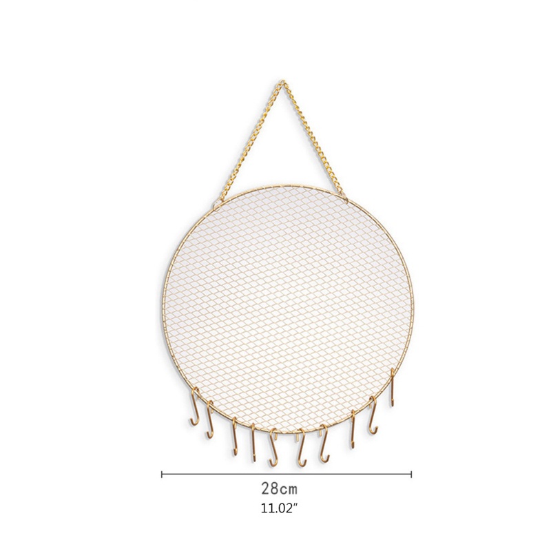 SIY  Round Grid Shape Earring Holder Wall Hanging Exquisite Jewelry Display Stand DIY