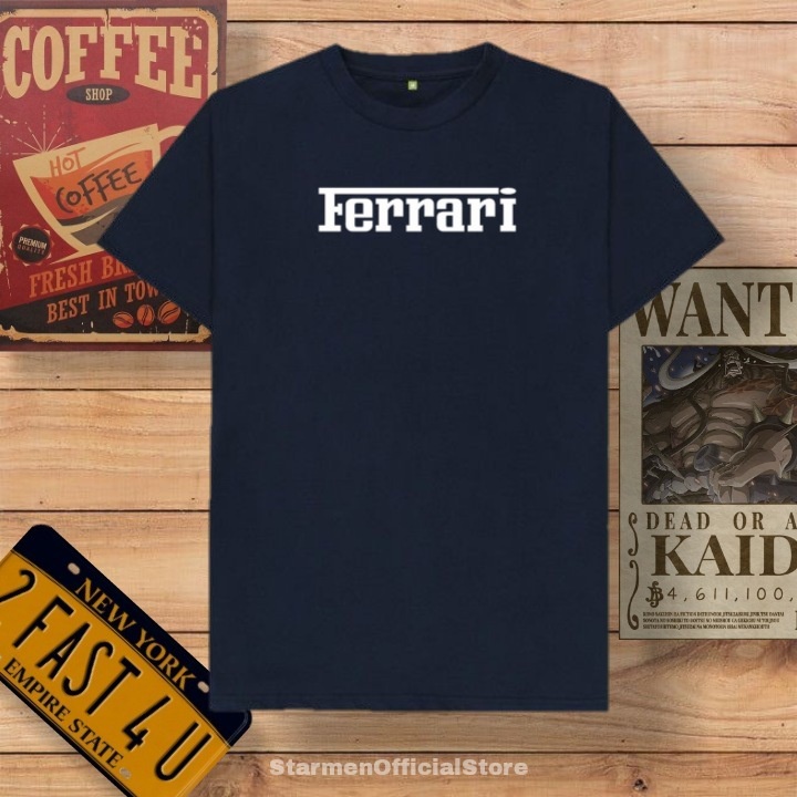 Kaos Distro Unisex FERRARI Katun Combed 30s / sablon polyflex /polyflex premium / Pakaian Pria Wanita Atasan Cowok Cewek /kaos kekinian / kaos viral / tshirt tumbrl tee basic /SIZE M , L , XL , XXL / kaus oblong oversize kaos murah best seller ready