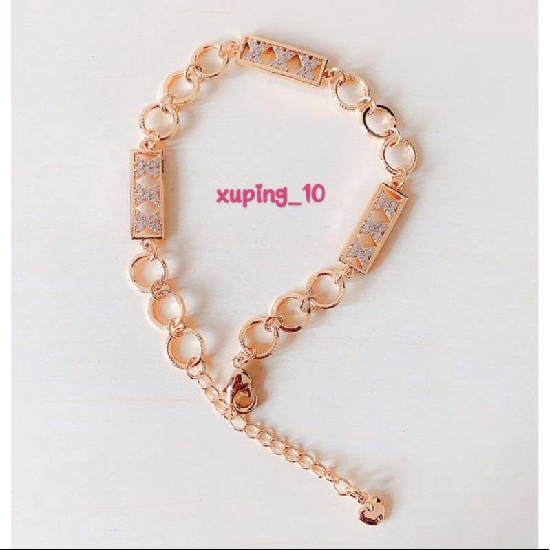 Gelang Wanita Triple X Zirconia Gold Xuping