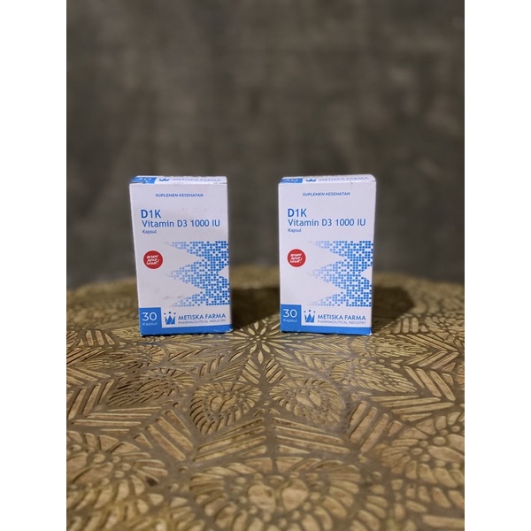 D1K Vitamin D3 1000 IU 30 Kapsul - Metiska Fama